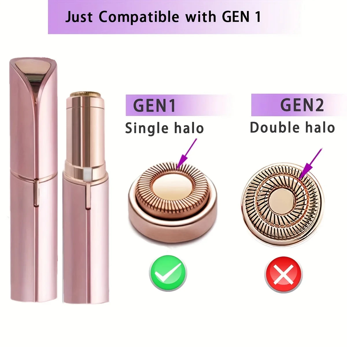 Flawless Gen 1 Facial Hair Remover Replacement Heads – Combo