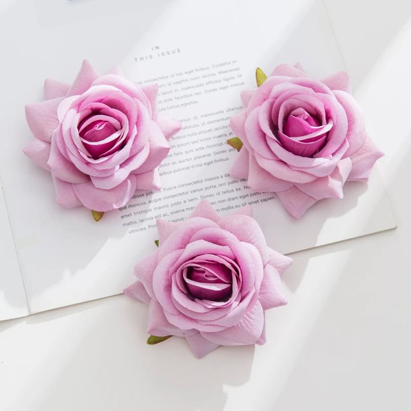 Silk Rose Artificial Flower Heads – Wedding, DIY & Home Decor