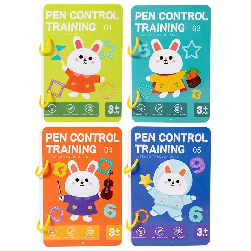 Reusable Magic Tracing Workbook Pen Eraser Book Drawing Practice