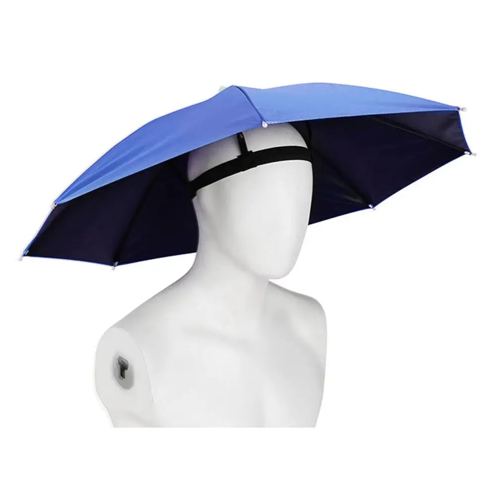 Foldable Hands-Free Umbrella Hat for Sun & Rain | Outdoor Cap