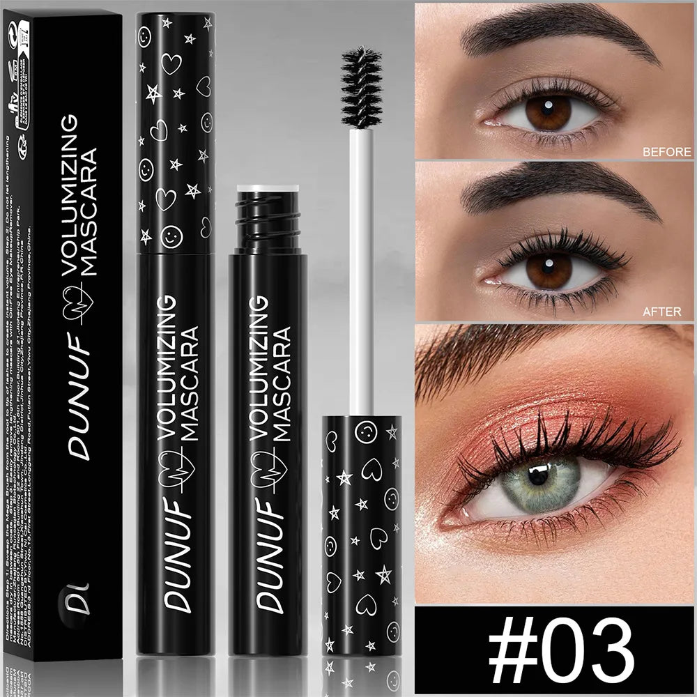 Colorful Waterproof Mascara – Green Blue Purple Curling & Lengthening