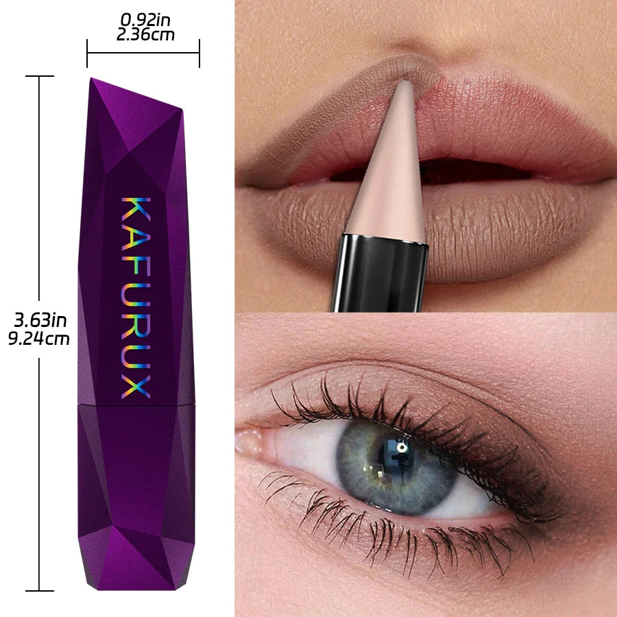 KAFURUX Matte Waterproof Lip Liner & Lipstick Pen | Brown