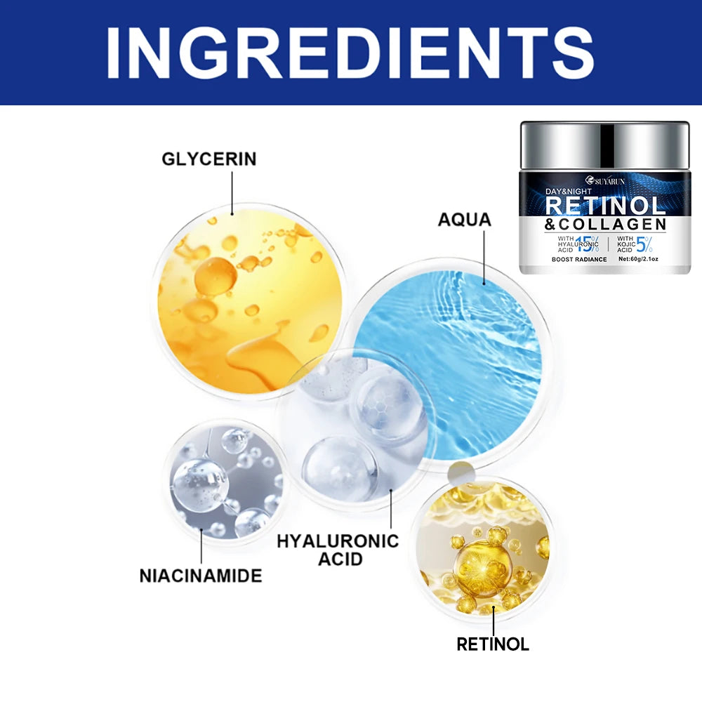 15% hyaluronic acid and 5% kojic acid moisturizer, rich in glycerin and retinol, tender, brighten, firm and improve rough skin Peaceful Pleasures Health and Wellness