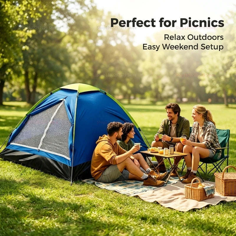 Ultralight Camping Tent for Hiking Shelter 2 Person Dual-layer Door Weatherproof Backpacking Equipment—Ideal for Adventures Peaceful Pleasures Health and Wellness