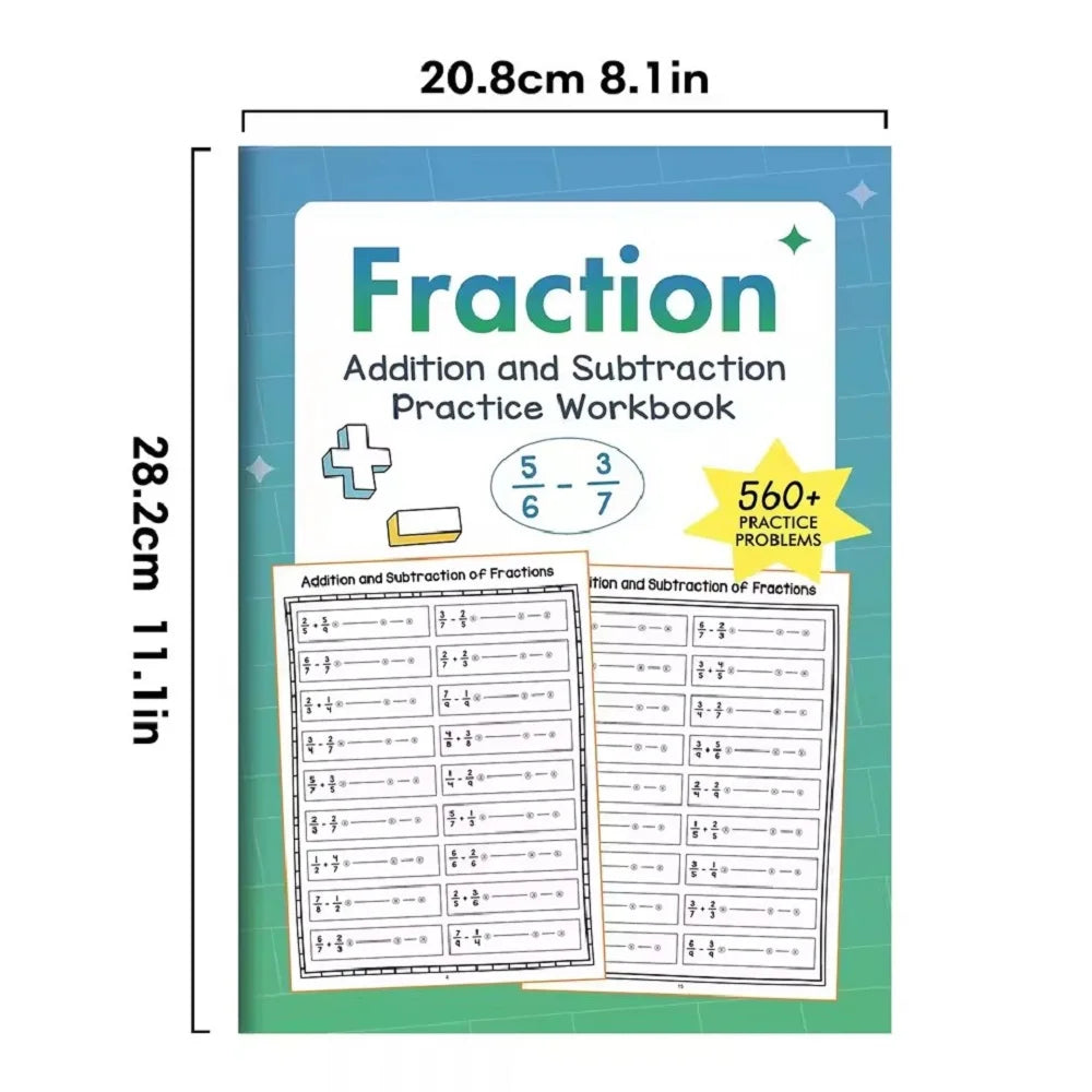 Training Basic Fraction Addition Subtraction Practice Problems Guided