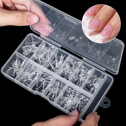 120pcs Almond Fake Nails Half Matte Pre-Buff Gel Tips 12 Sizes Press-On Nail Tips Peaceful Pleasures Health and Wellness