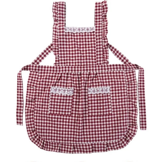 Korean Style Cotton Kitchen Apron with Pockets | Women & Girls Kitchen Apron Oasis Select