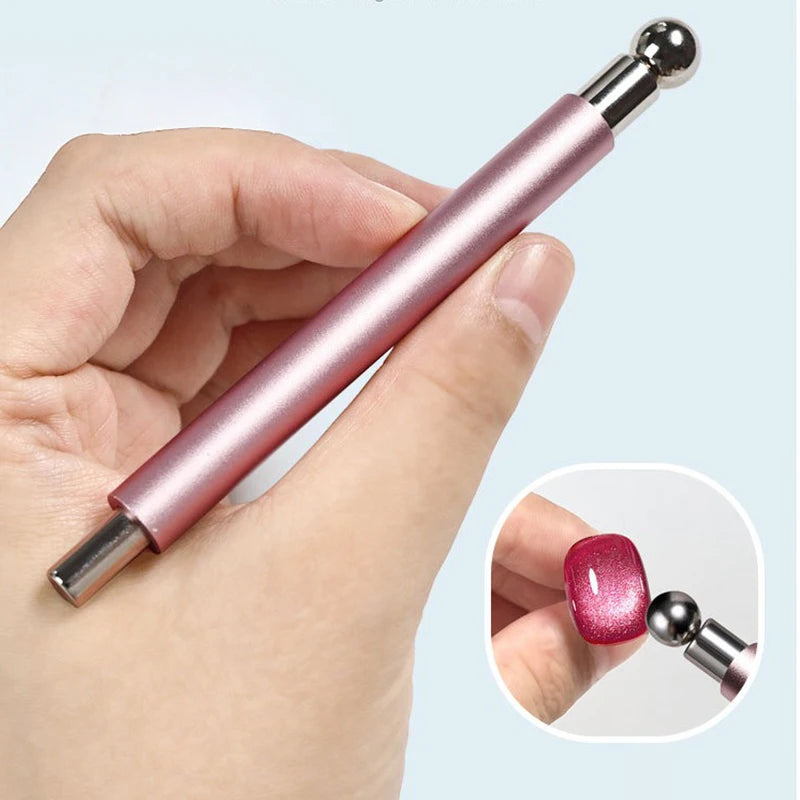 Double-Head Cat Eye Nail Magnet Pen | Gel Polish Nail Art Tool
