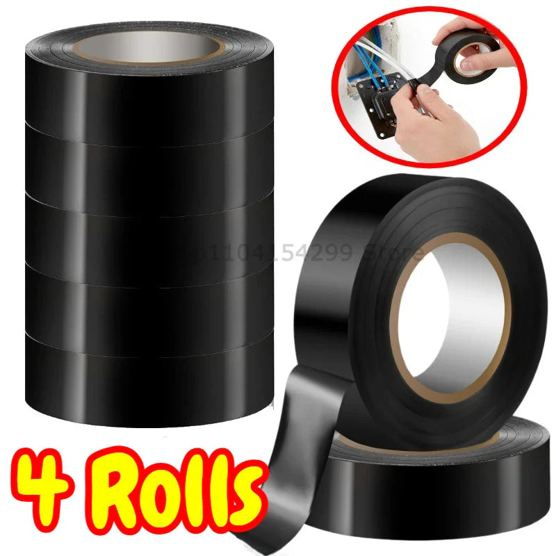 Black PVC Electrical Insulating Tape – High-Temp 600V Strong Hold
