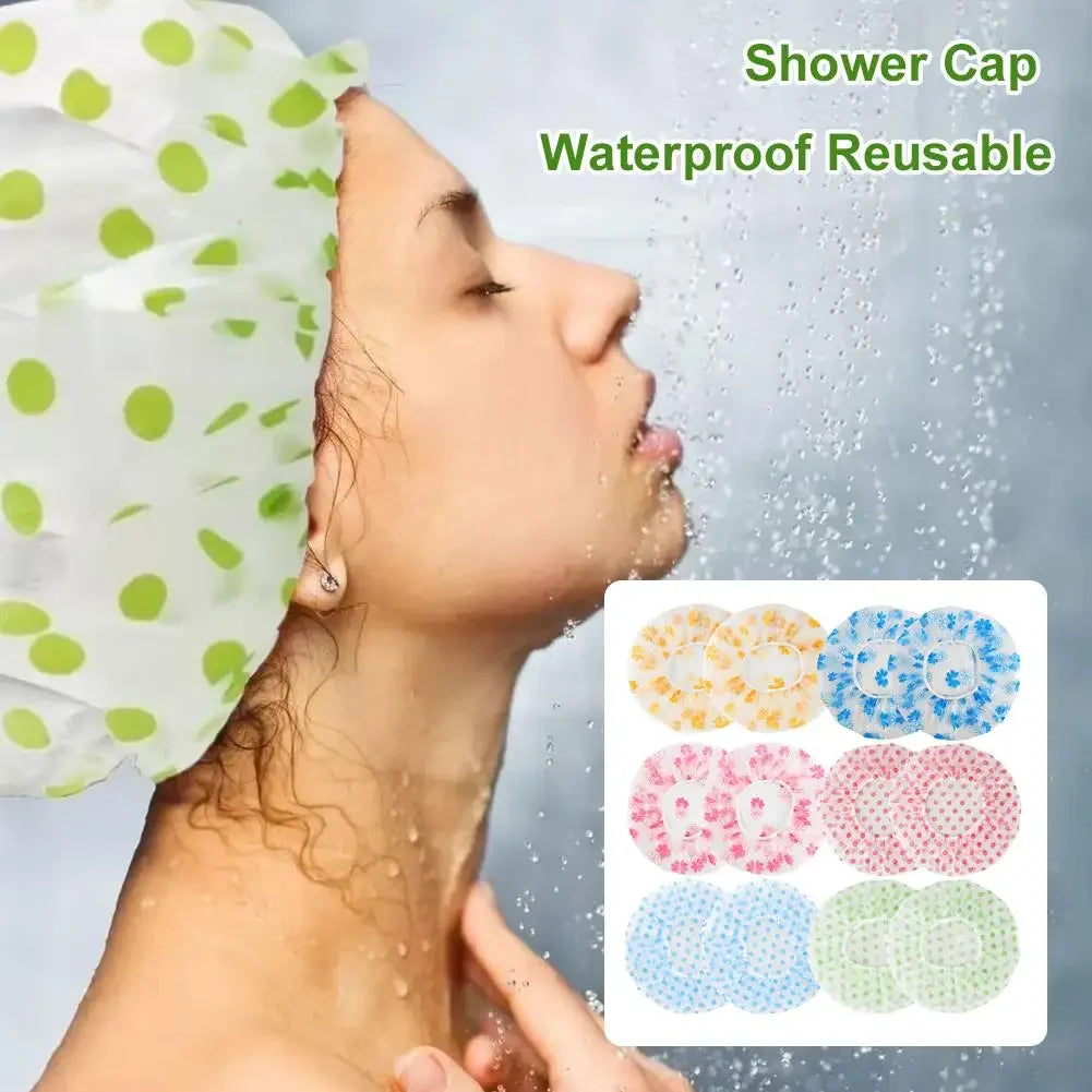 Waterproof Reusable Shower Cap for Women – Spa & Salon Bath & Spa Accessories Peaceful Pleasures Health and Wellness