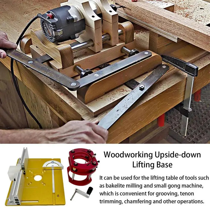 Aluminum Router Lift Kit for Woodworking Tables – Anti-Rust Router Lift System Peaceful Pleasures Health and Wellness