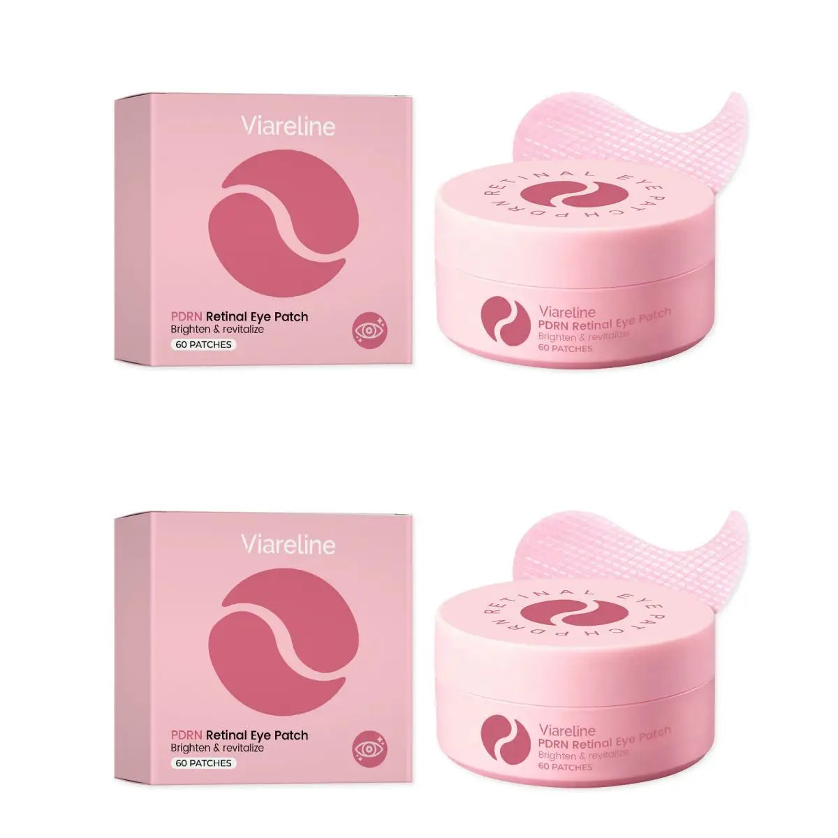 Viareline Brightening Hydrating Eye Patches 60 Pcs | Dark Circles