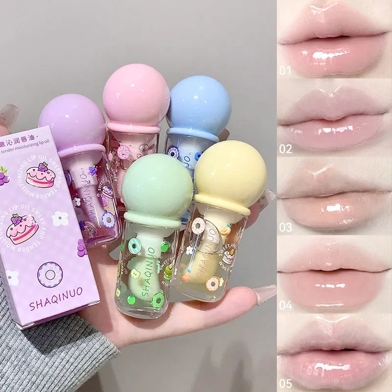 Fruit-Flavored Lip Oil – Moisturizing, Glossy & Plumping Balm