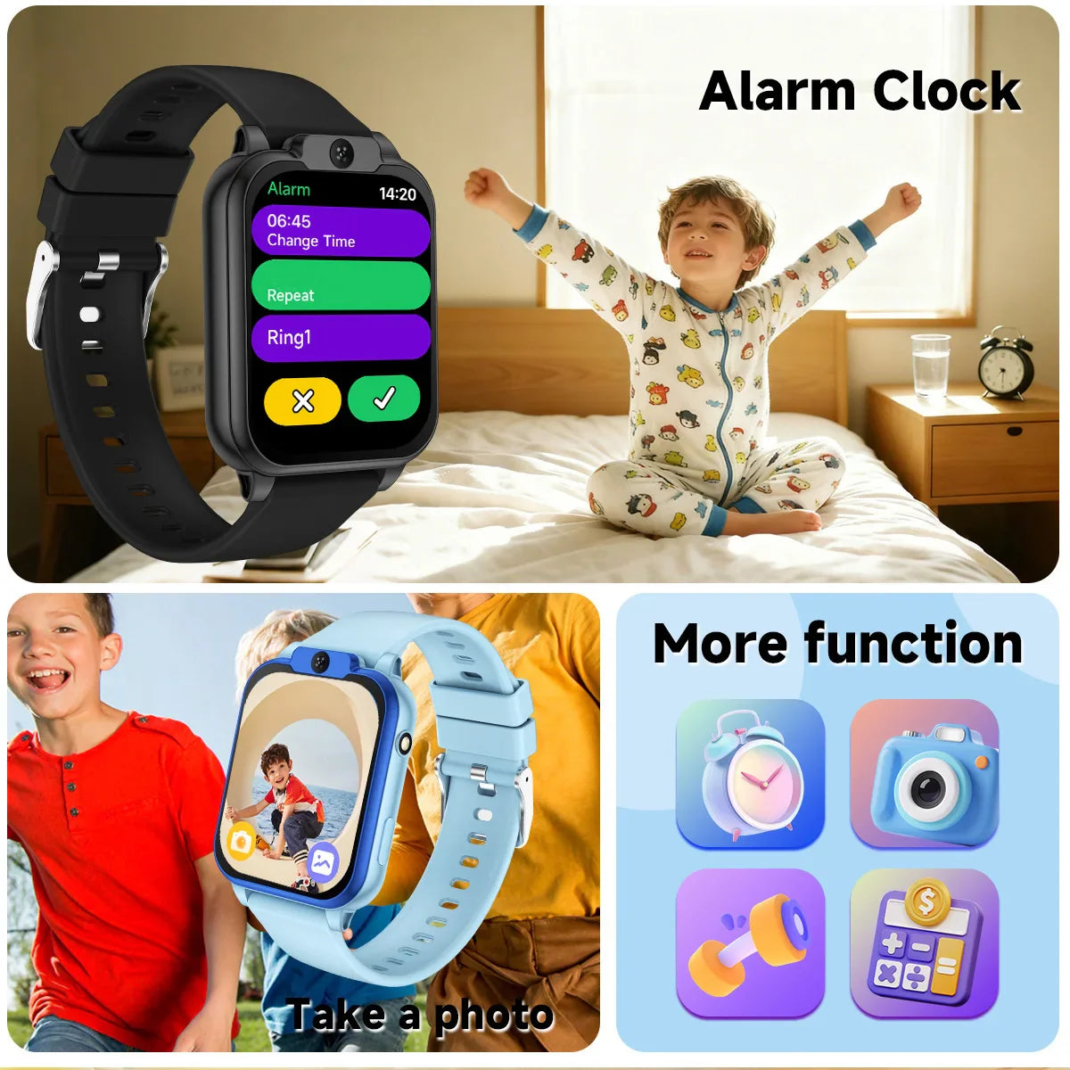 Kids Smart Watch with Camera, Games & 24 Languages | SIMSONLAB