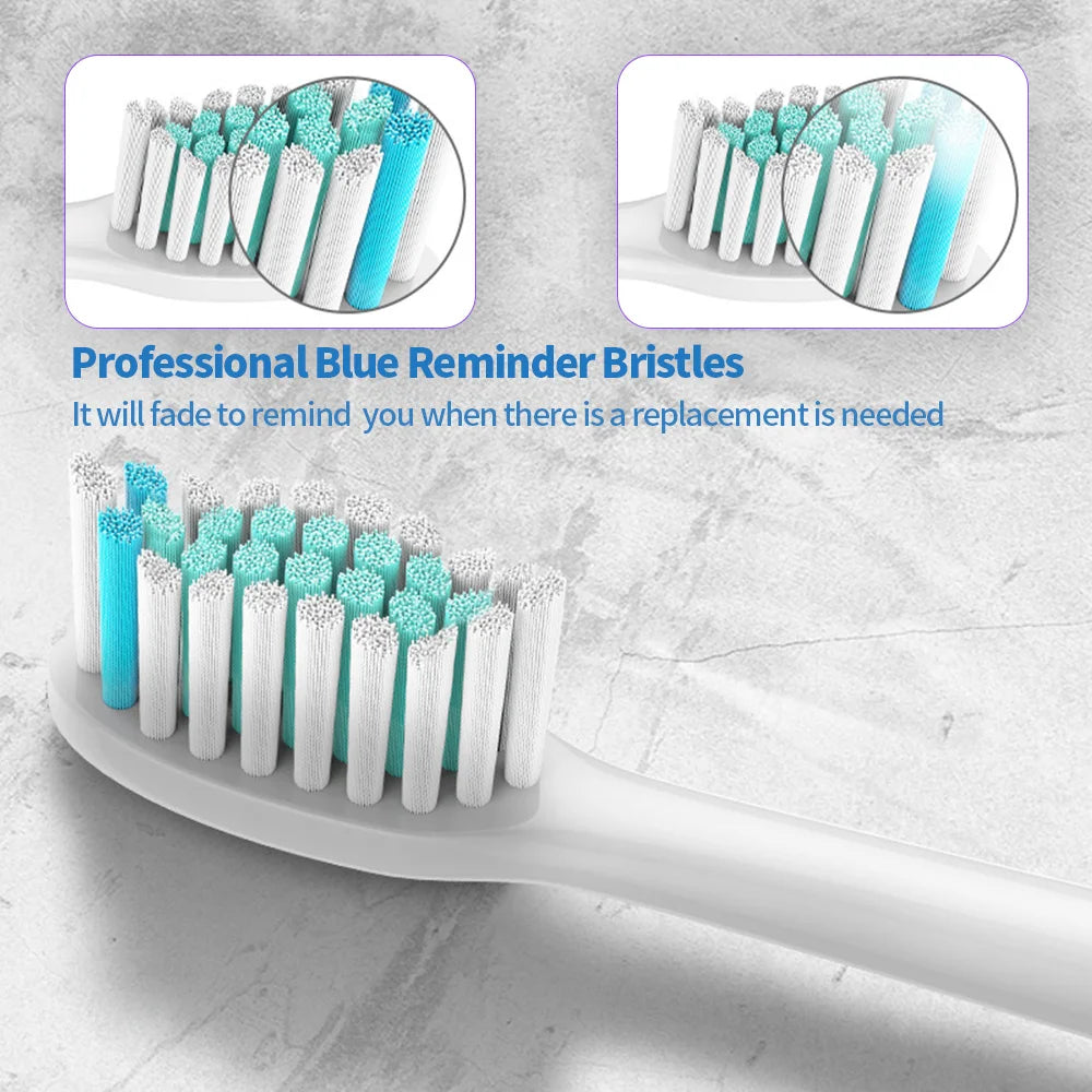 4-Pack Replacement Sonic Toothbrush Heads for Philips Sonicare