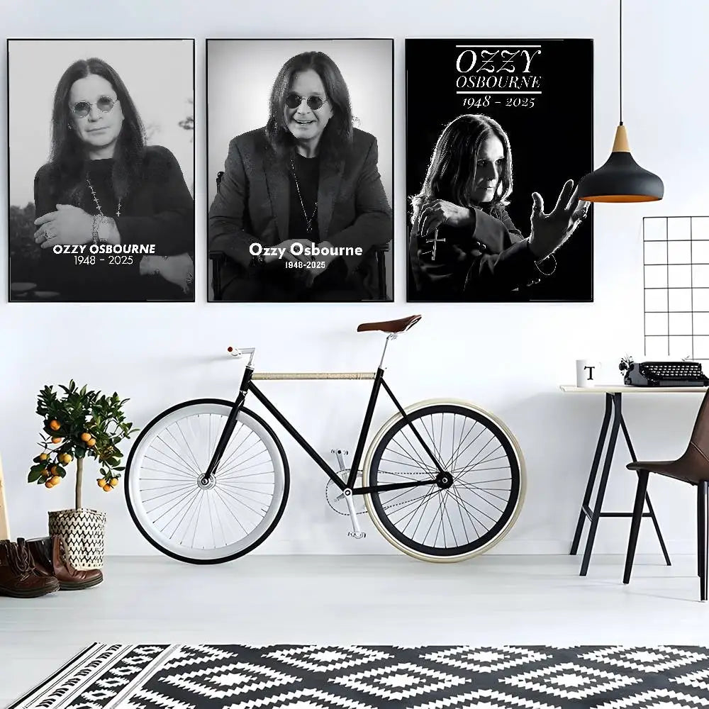 Ozzy Osbourne HD Wall Poster | Waterproof PVC Music Decor Music Wall Poster Peaceful Pleasures Health and Wellness