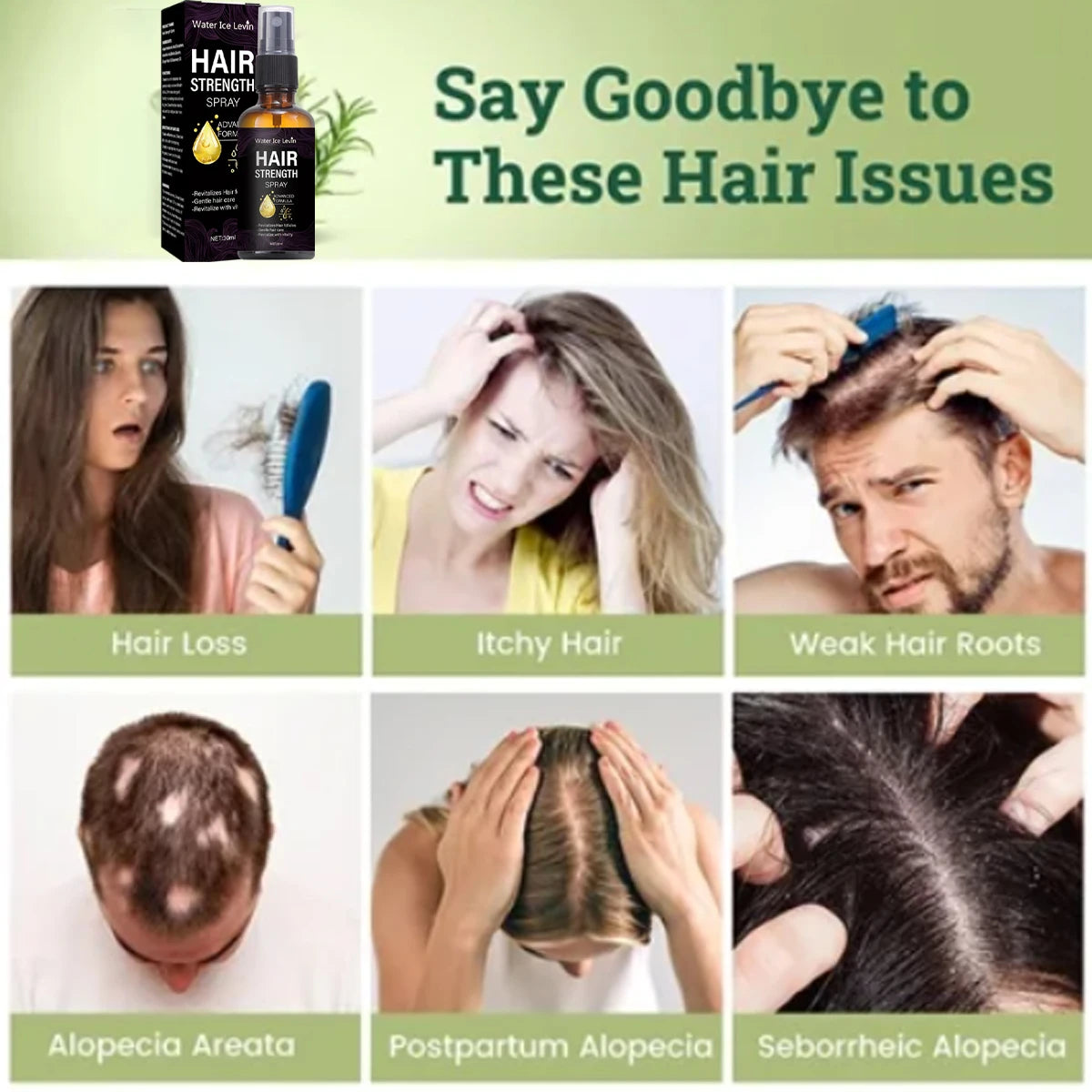 Biotin & Ginger Oil Hair Strength Spray – Frizz Control Mist