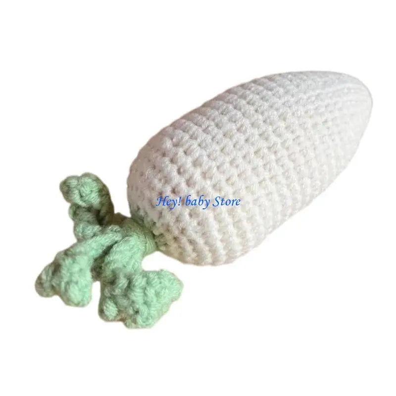 Knit Newborn Pumpkin Photo Prop Costume for Baby Photoshoot