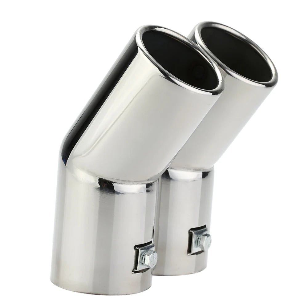 Dual Stainless Steel Exhaust Tips for VW Golf 4 Bora Jetta