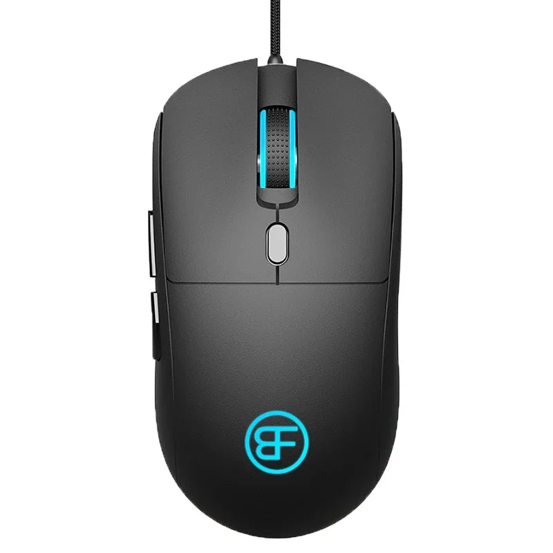 Wired Mouse USB Wired Computer Mouse DPI Adjustable 6-Button Ergonomic Mice Home Office Mouse for Laptop PC Desktop Notebook Peaceful Pleasures Health and Wellness Black