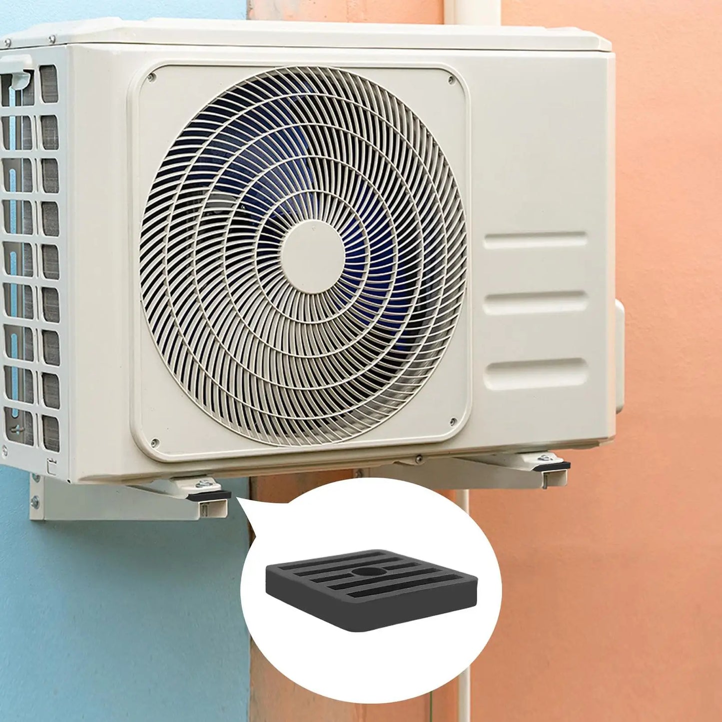 4-Pack AC Unit Vibration Damper Pads | Universal Noise Absorbing