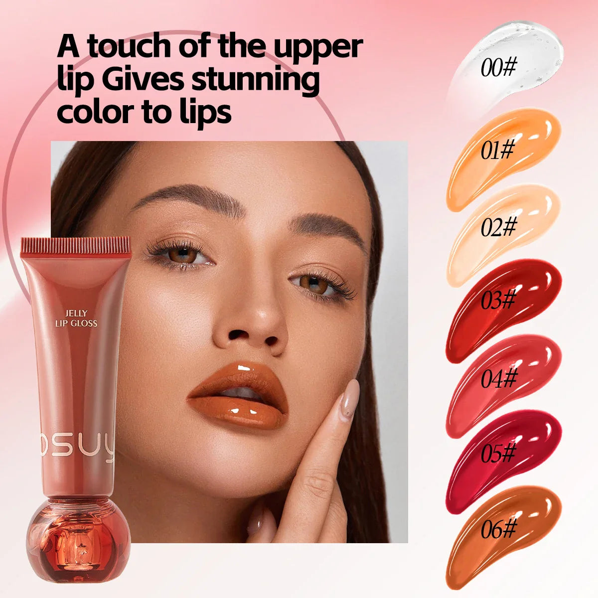 Moisturizing Jelly Lip Gloss – Waterproof & Non-Stick