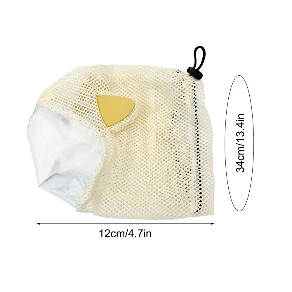 Breathable Cat Muzzle Head Cover – Anti-Lick & Anti-Bite