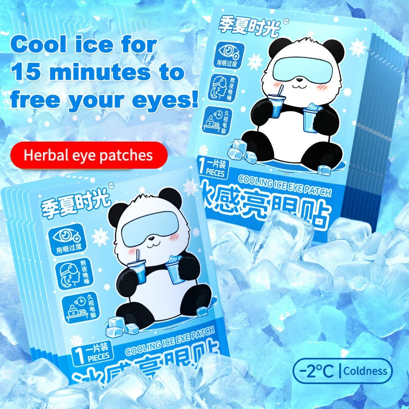 10Pcs Hot sale disposable ice eye patch gel eye care to alleviate fatigue cold compress mask mobile phone heat dissipation patch Peaceful Pleasures Health and Wellness