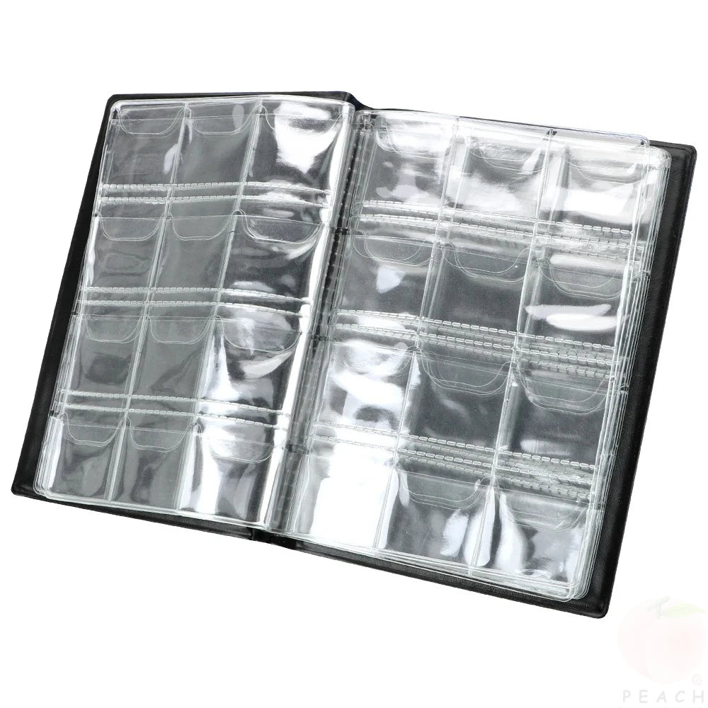 PVC Coin Collection Album Book – 120 Compartments | Collector Gift