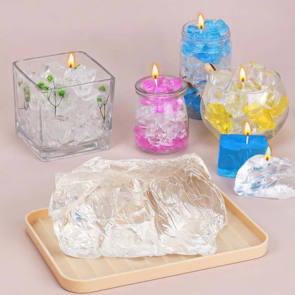 Blue Clear Gel Wax 100G – DIY Aromatherapy Candle Making