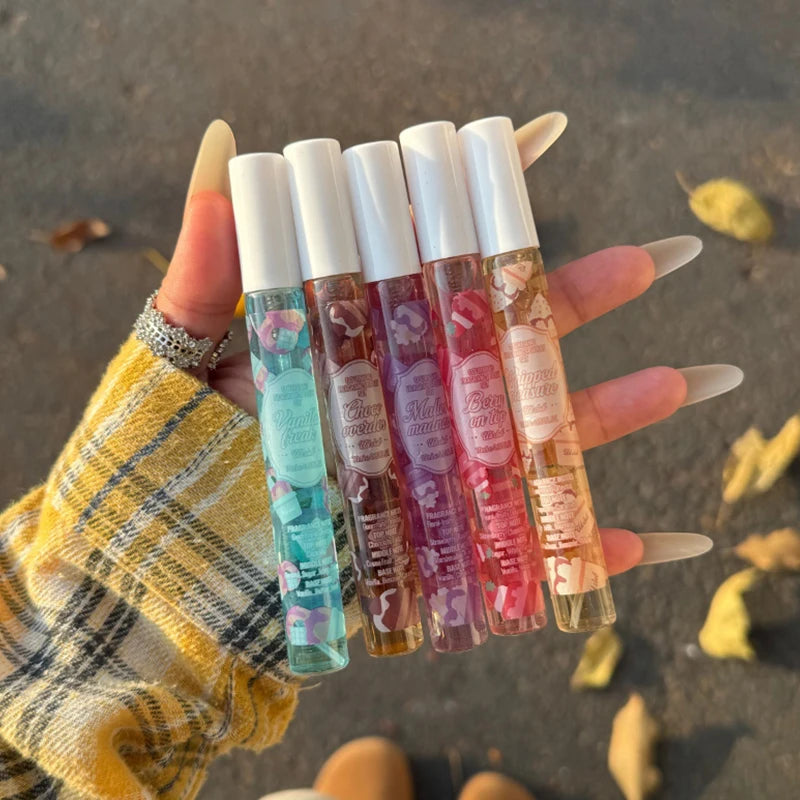 Gourmand Fragrance Spray Set 5-piece Vanilla Scent Perfume Kit Long-lasting Fresh Light Scents Portable Dating Eau De Toilette Peaceful Pleasures Health and Wellness