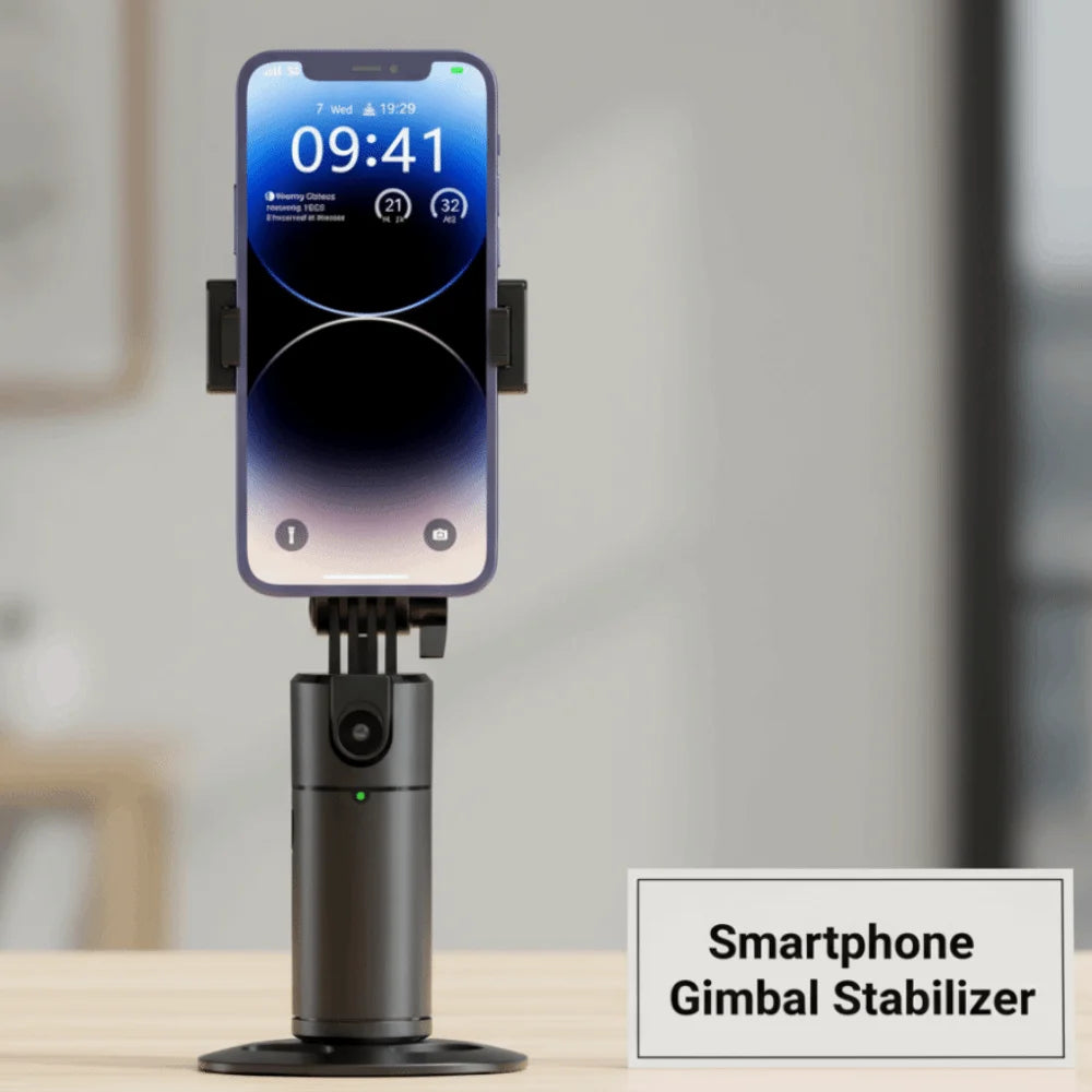 Auto Face Tracking Auto Tracking Gimbal 360° Rotating Stabilizer Function Smartphone Gimbal Stabilizer Intelligent Automatic Peaceful Pleasures Health and Wellness