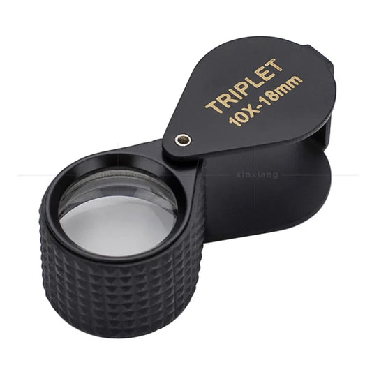 Full Alloy Folding 10X18Mm Identification Magnifying Glass, Jewelry, Antiques, Porcelain Appreciation Peaceful Pleasures Health and Wellness 30x