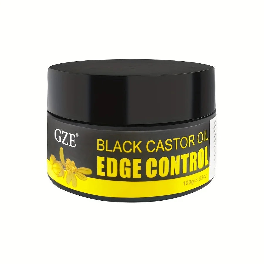 GZE African Black Castor Extra Hold Edge Control Hair Wax Gel