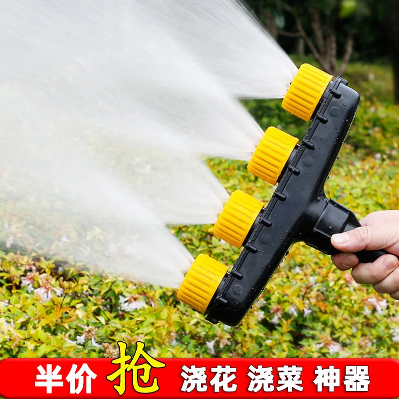 Garden Hose Sprayer Nozzle Multi-Head Spraying Hose Attachment Sprayer for Lawn Gardens Grass Patio Peaceful Pleasures Health and Wellness