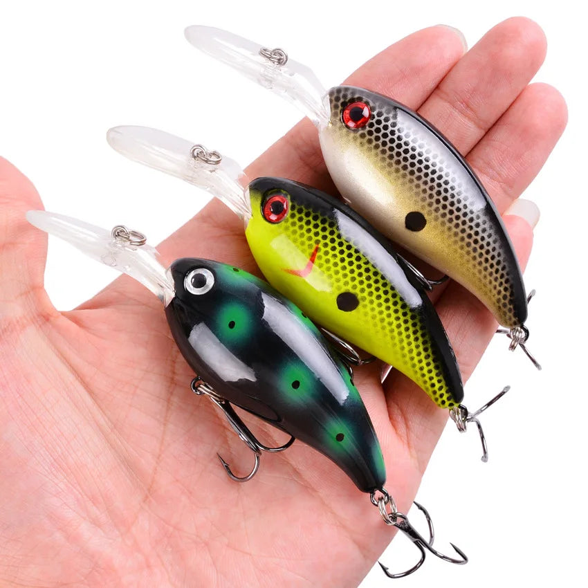 2026 Upgraded Random Crank Lure Kit, 10cm 15g Lifelike Swimming Artificial Bait for Freshwater Fishing Peaceful Pleasures Health and Wellness