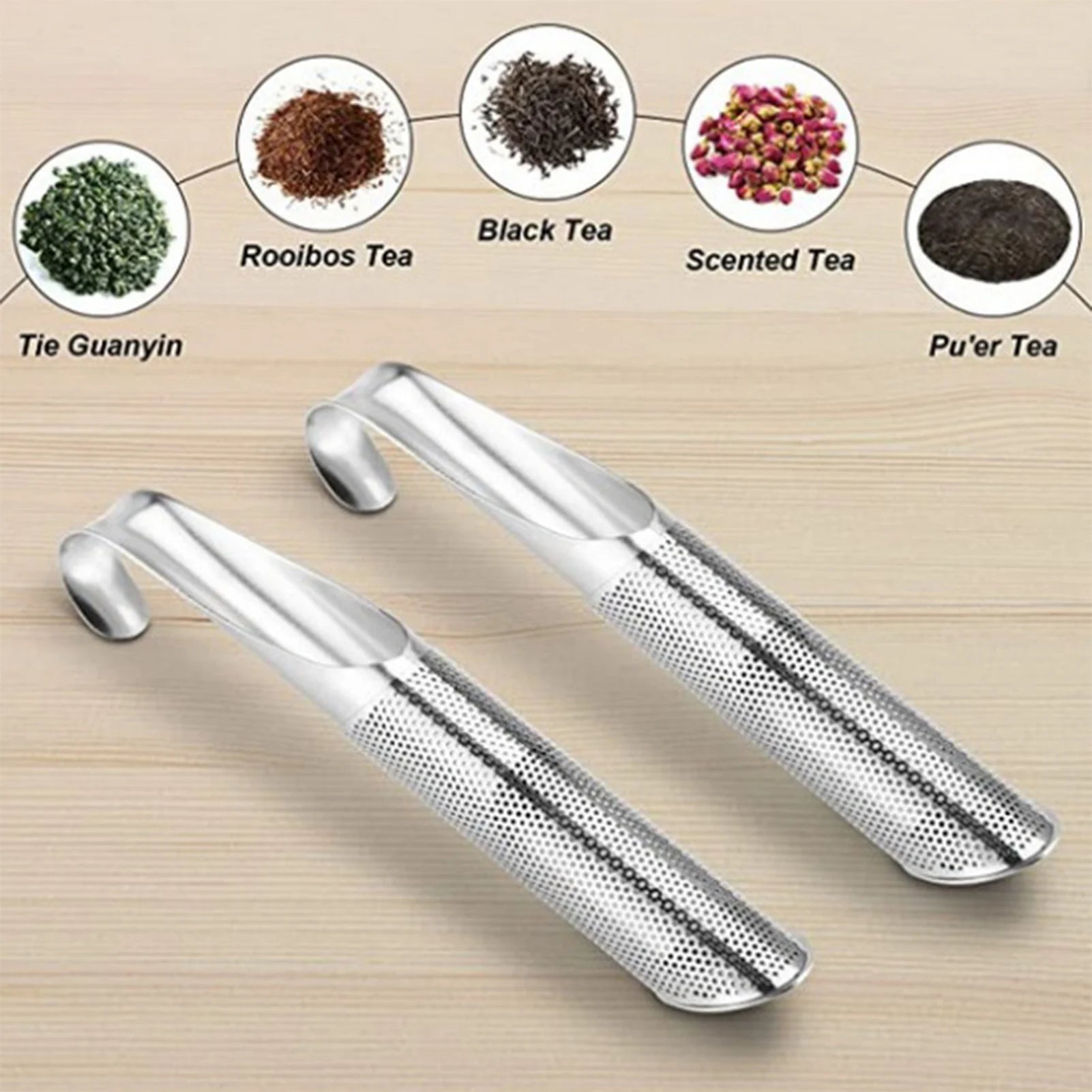 Stainless Steel Tea Infuser Filter with Hanging Hook Handle Tea Diffuser for Seeping Loose Leaf Teas & Coffees Peaceful Pleasures Health and Wellness