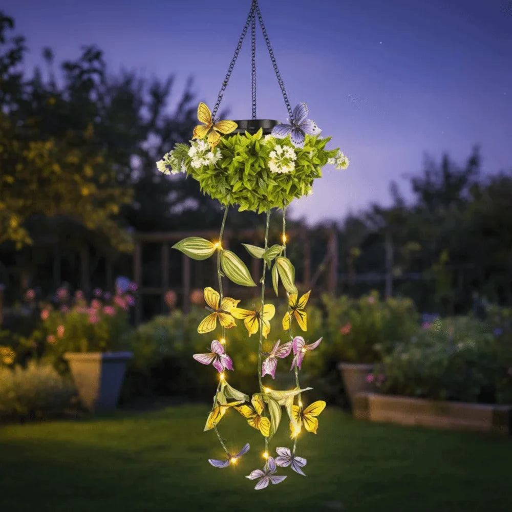 Solar Butterfly Vine Lamp | IP65 Waterproof Garden Light