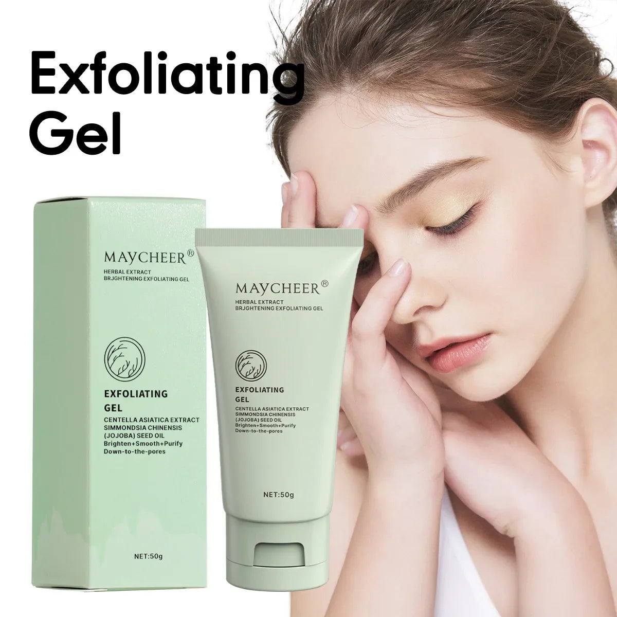 Herbaceous Exfoliating Peeling Gel Face Scrub – Moisturizing