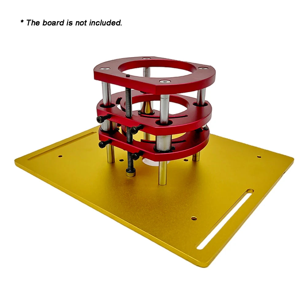 Router Lift Table Aluminum Lifting Platform Stand Woodworking Benches 51mm Lifting for 64-66mm Motors Engraving Trimming Machine Peaceful Pleasures Health and Wellness