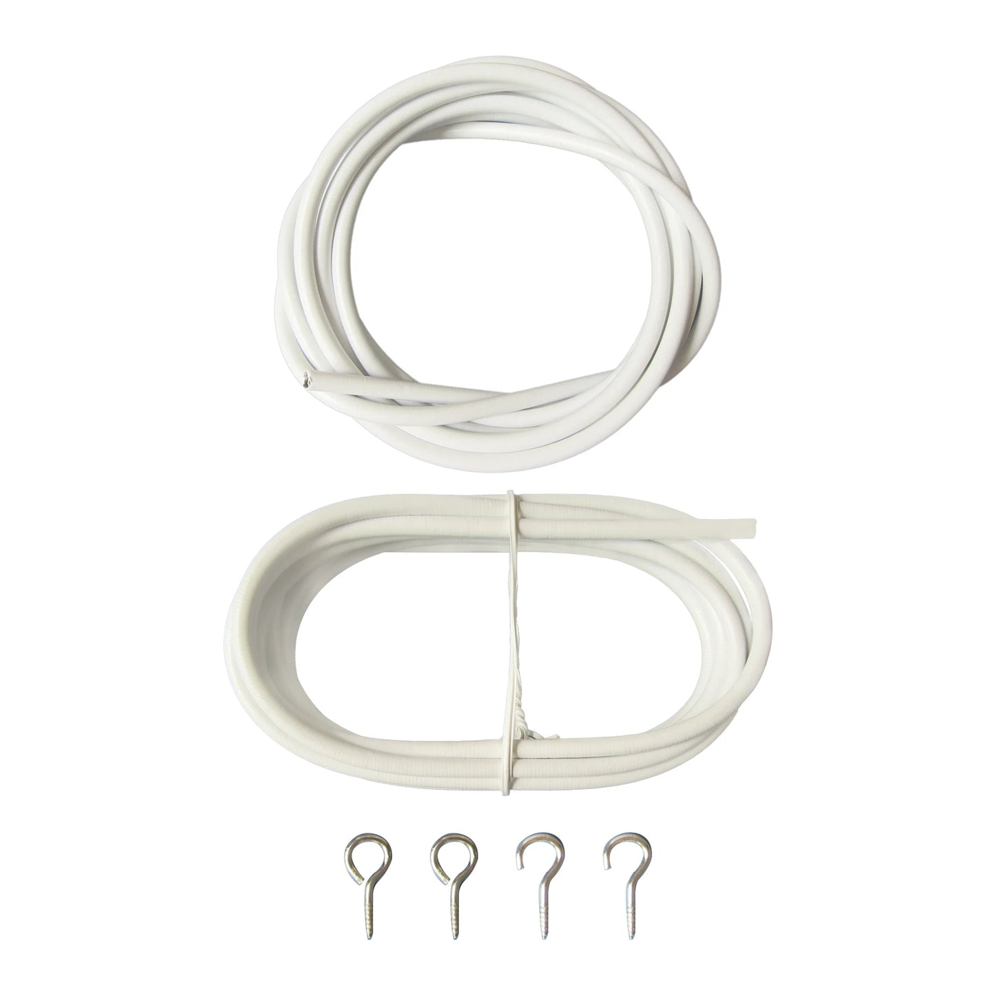 10FT Curtain Wire With 4 Hooks DIY Curtain Rod Picture Hanging Wire Wire Hanging Cord Picture Hanging Wire Peaceful Pleasures Health and Wellness Default Title