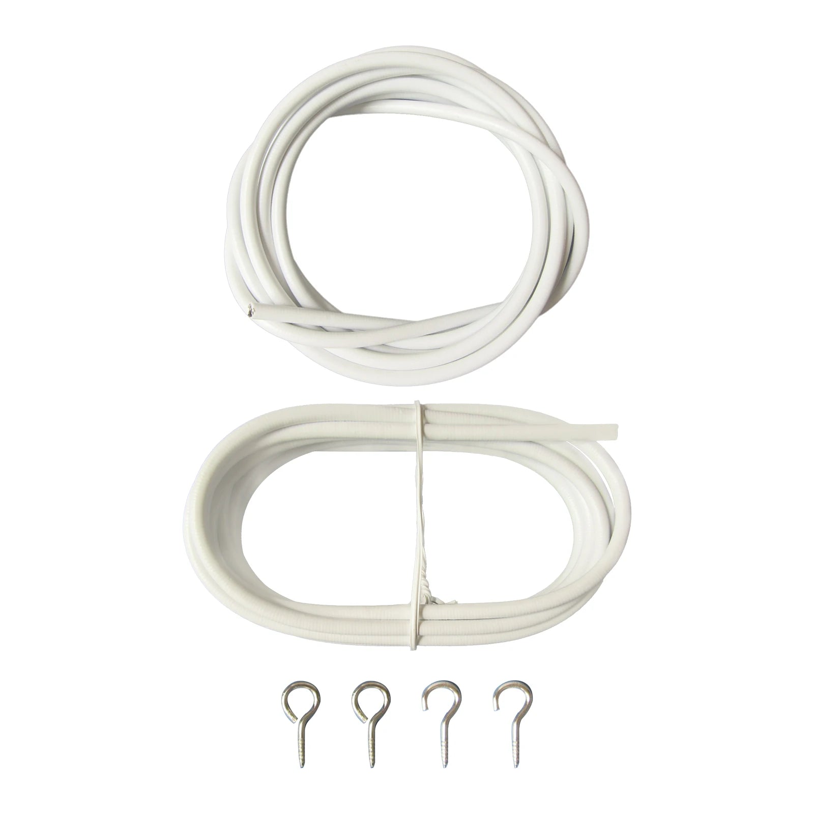 10FT Curtain Wire With 4 Hooks DIY Curtain Rod Picture Hanging Wire Wire Hanging Cord Picture Hanging Wire Peaceful Pleasures Health and Wellness Default Title