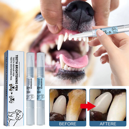 Pet Teeth Cleaning Pen – Tartar & Stain Remover for Dogs & Cats Pet Dental Cleaning Pen Peaceful Pleasures Health and Wellness white S