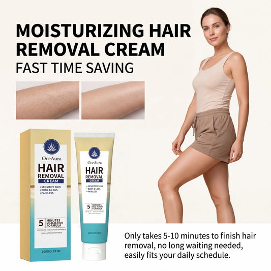 Painless Hair Removal Cream with Shea Butter – 100g Hair Removal Cream Oasis Select