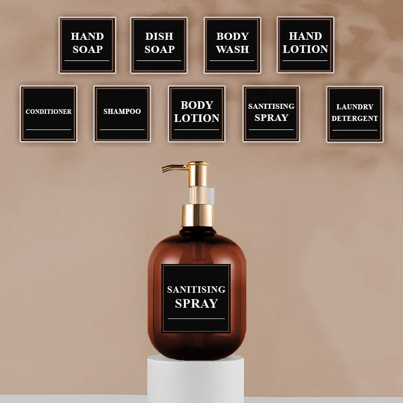2-Pack 10.1 oz Amber Pump Soap Dispensers – Bath Bottles