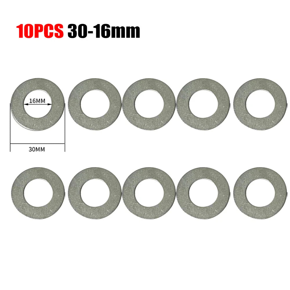 10pc Circular Saw Blade Reducing Rings Set 10–32mm Arbor