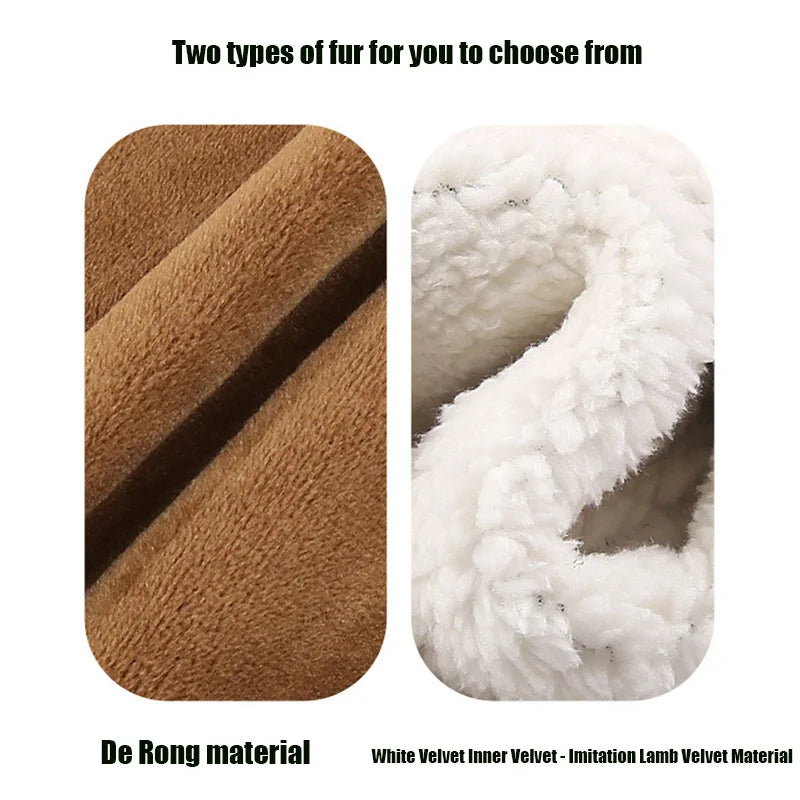 Winter Wool Knee Sleeves for Women & Seniors | Zipper Warmth