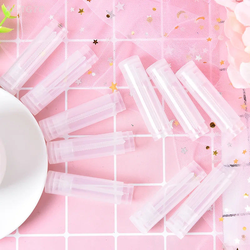 100pcs 5ml Empty Lip Gloss Tubes & Lip Balm Containers w/ Caps