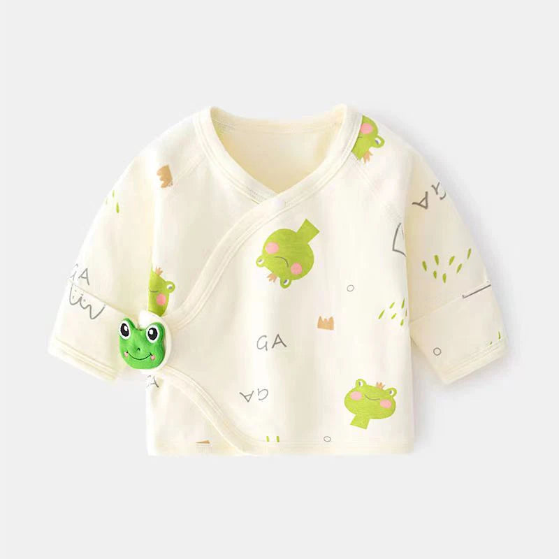 Newborn Baby Cotton Long Sleeve Top | 0-12M Unisex Infant Tee