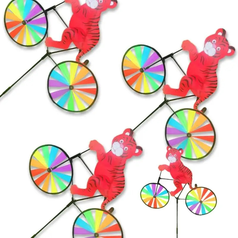 Animal Cycling Windmill Garden Spinner | Weather-Resistant